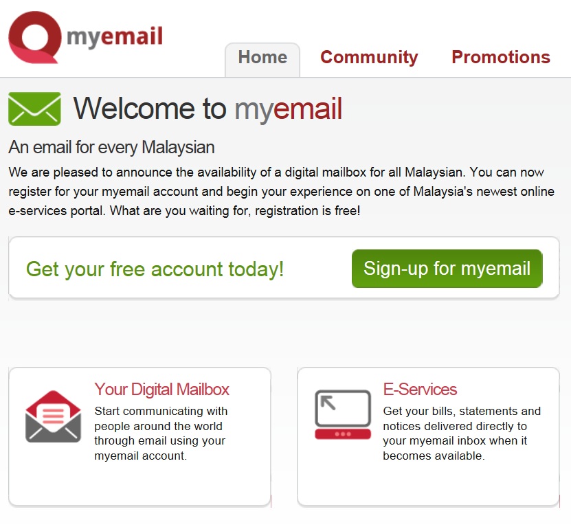 Mail sign up malaysia